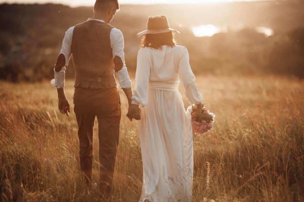 Ślub i wesele w stylu boho - plener Ślub i wesele w stylu boho - plener