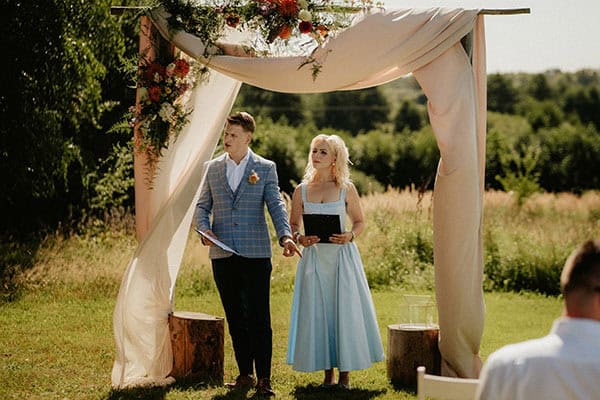 Ceremonia zaślubin - łąki Ceremonia zaślubin - łąki